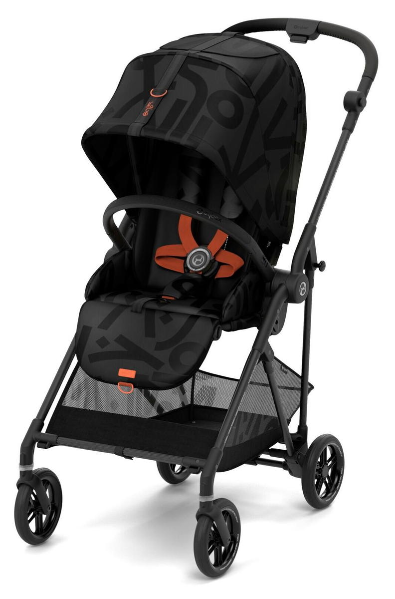Прогулочная коляска Cybex Melio Street Real Black с дождевиком