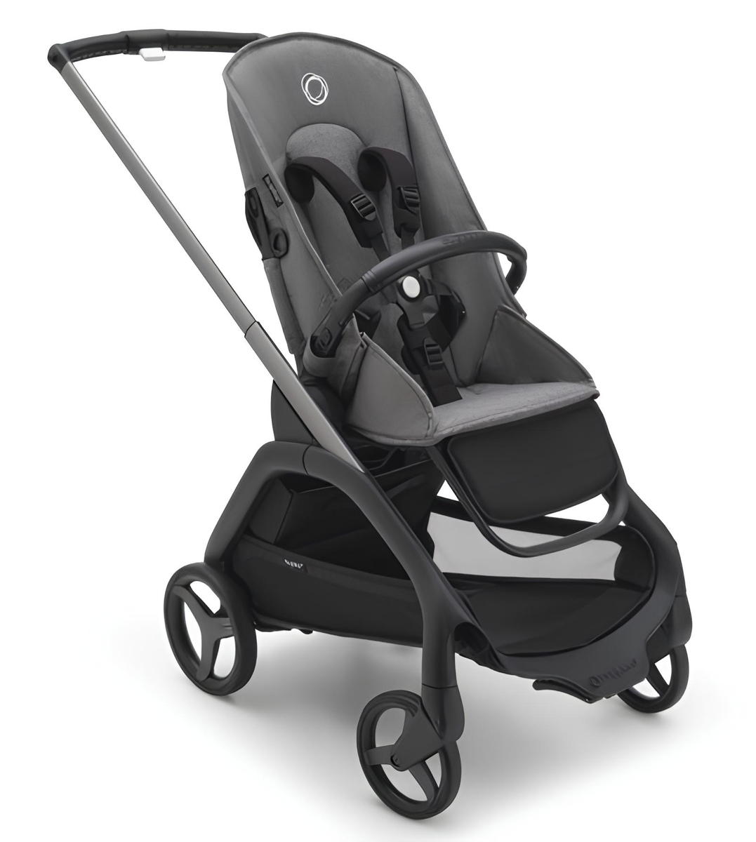 Прогулочная коляска Bugaboo Dragonfly base без капюшона Graphite/Grey Melange