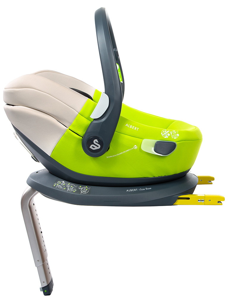 Автокресло Swandoo Albert I-Size 1.1 с базой Lime Green & Coconut White