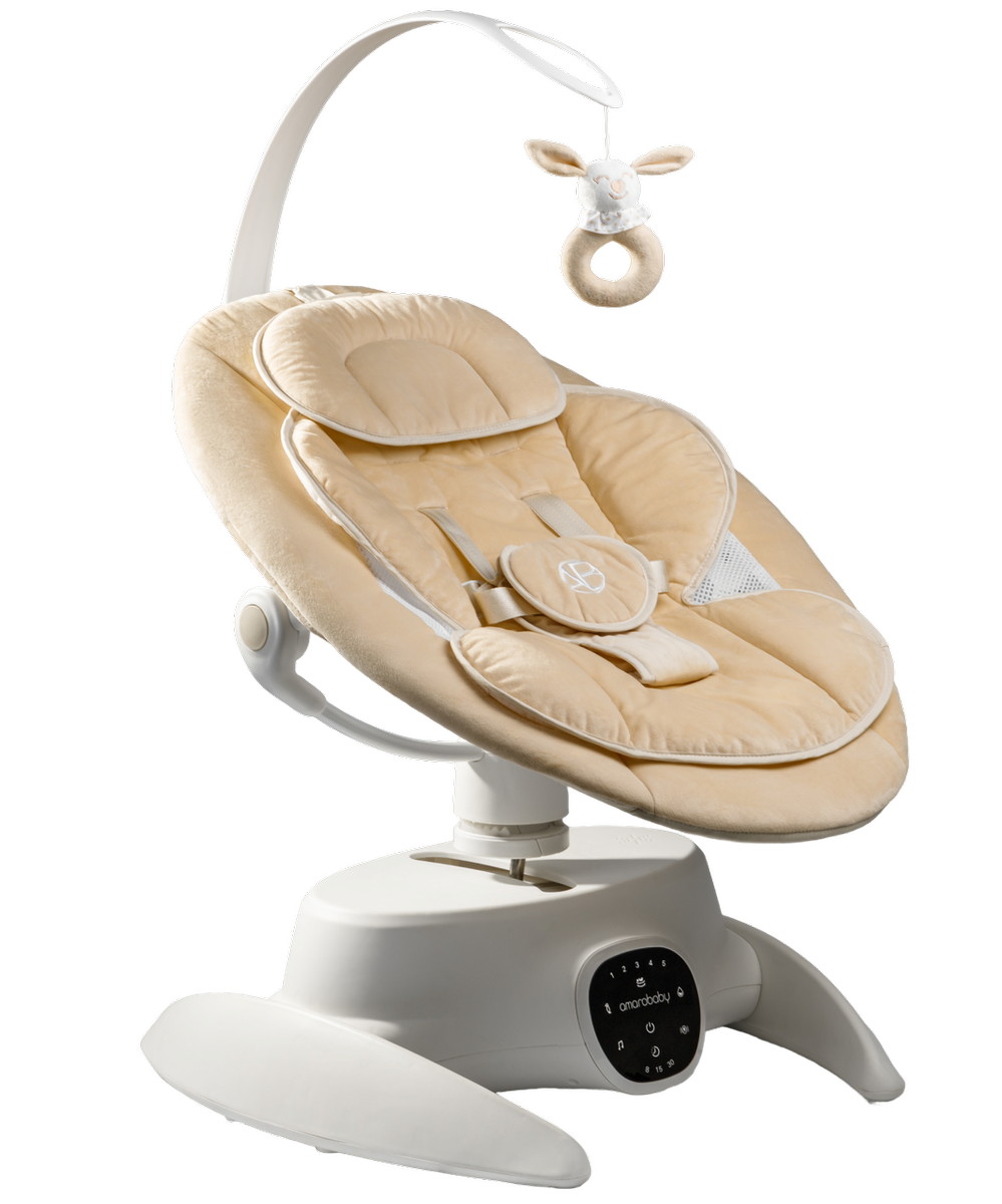 Детские электрокачели AmaroBaby Smart Swing бежевый