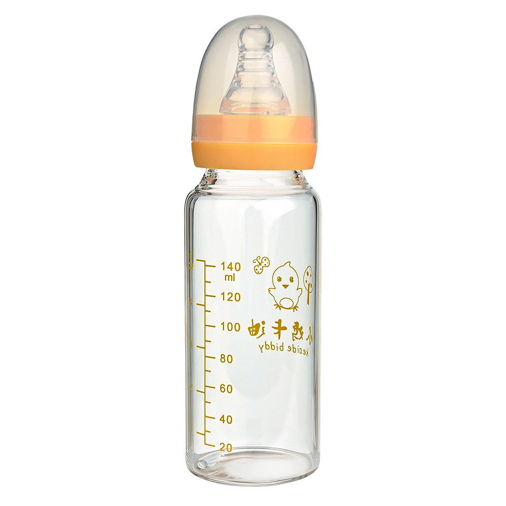 Бутылочка Pituso стекло, станд горло 140 мл Yellow (Желтый)