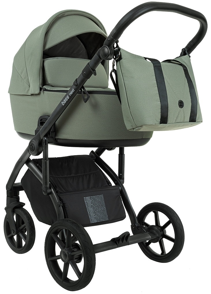 Детская коляска Roan Bass Next 2.0 2 в 1 BSN/43/2 Sage Green/Black/руч.Black