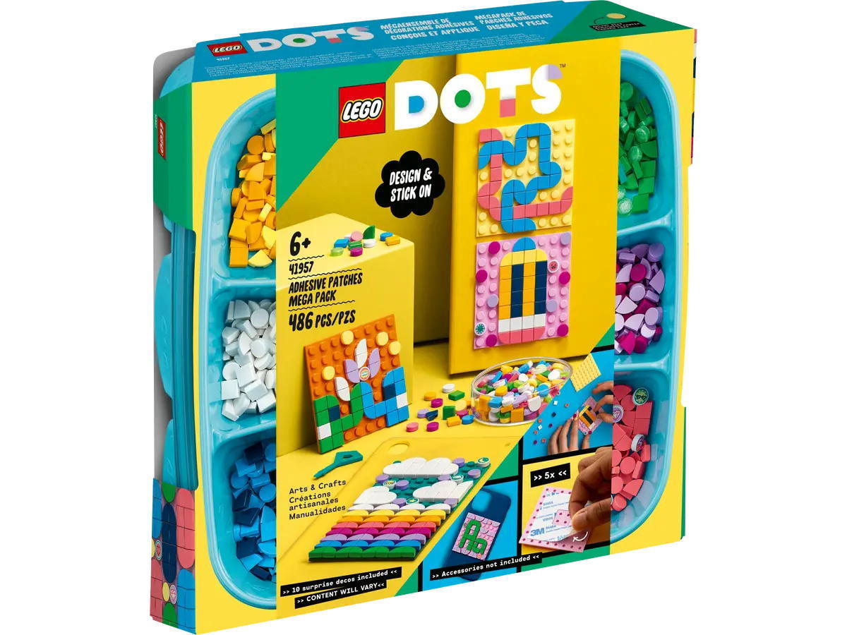 Конструктор LEGO DOTS Adhesive Patches Mega Pack Большой набор пластин-наклеек с тайлами 41957