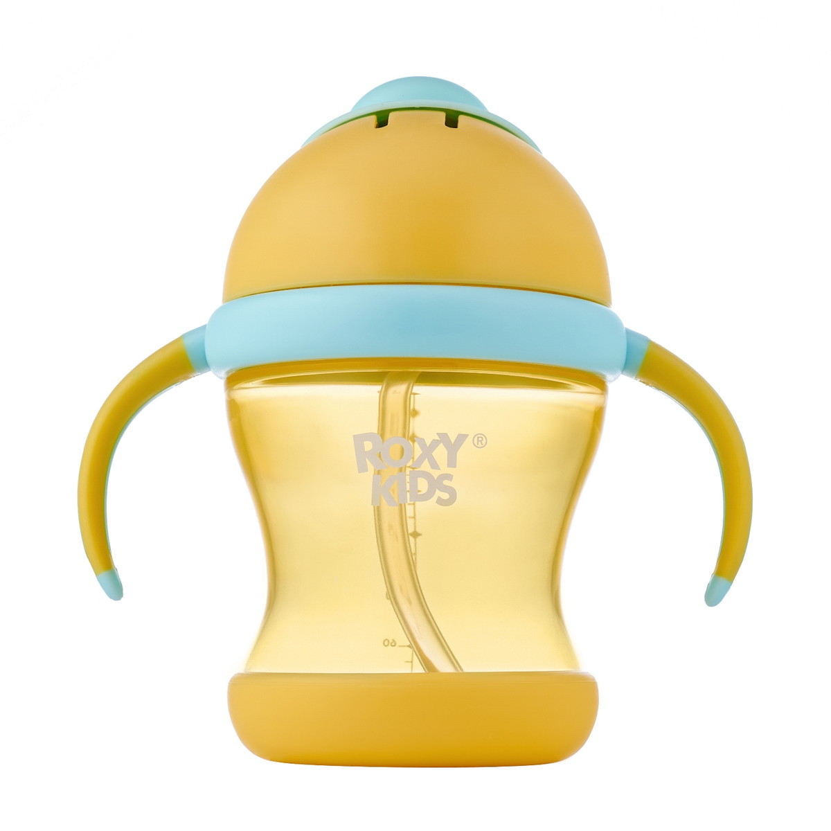 Поильник-непроливайка Roxy-Kids с трубочкой RFD-008-B медовый