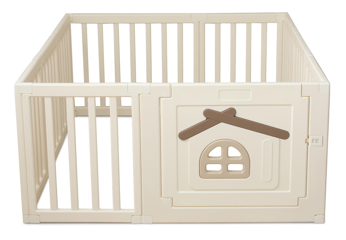 Большой детский игровой манеж UNIX Kids Classic Tree House 150 x 130 Camel