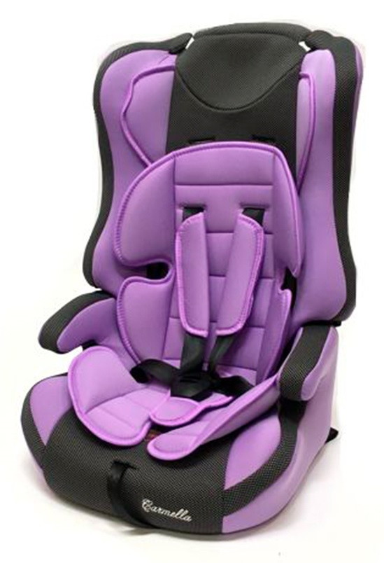 Автокресло-бустер Carmella RF 513 9-36кг 38 lilac-black dot