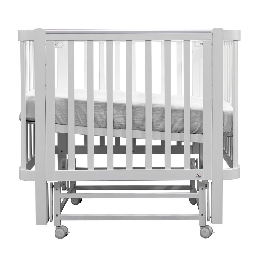 Кроватка детская Antemi Terra Light NEW с маятником НИК 17б белый