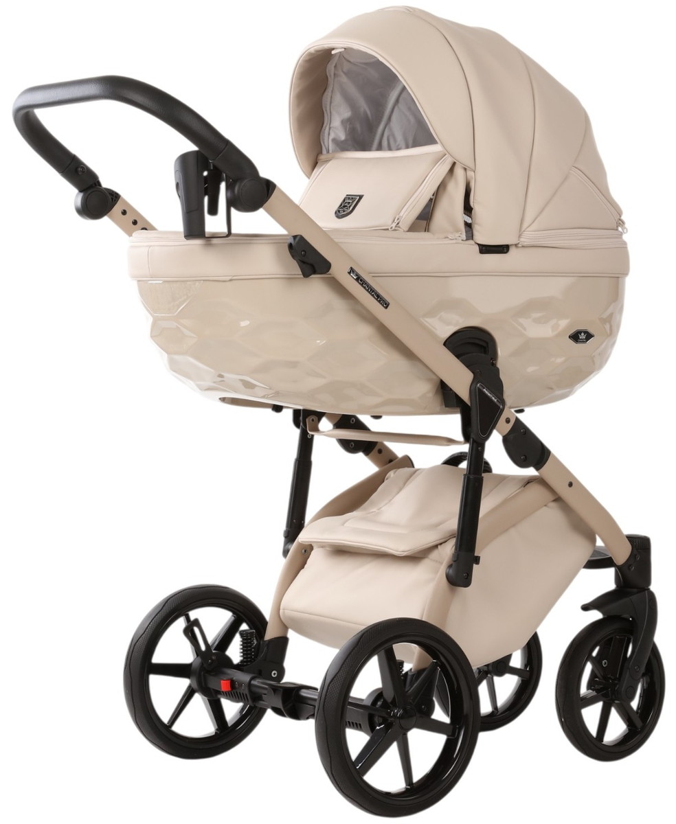 Детская коляска Adamex Chantal Pro Natura 2 в 1 CN-3-VANILLA (СВ. БЕЖ. КОЖА)
