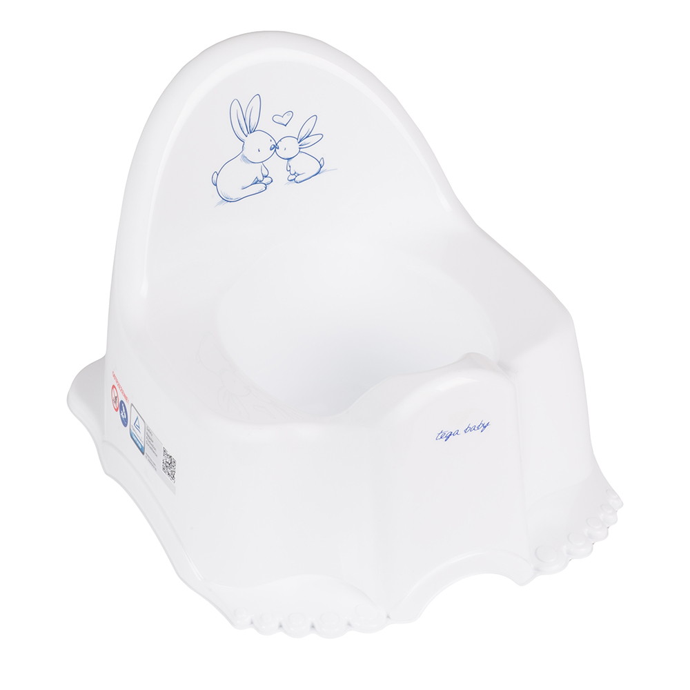 Детский горшок Tega Baby Little Bunnies (Кролики) KR-007-103 белый