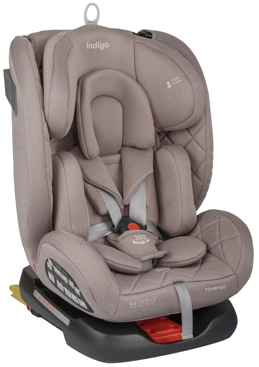 Автокресло Indigo Tourneo S Isofix бежевый