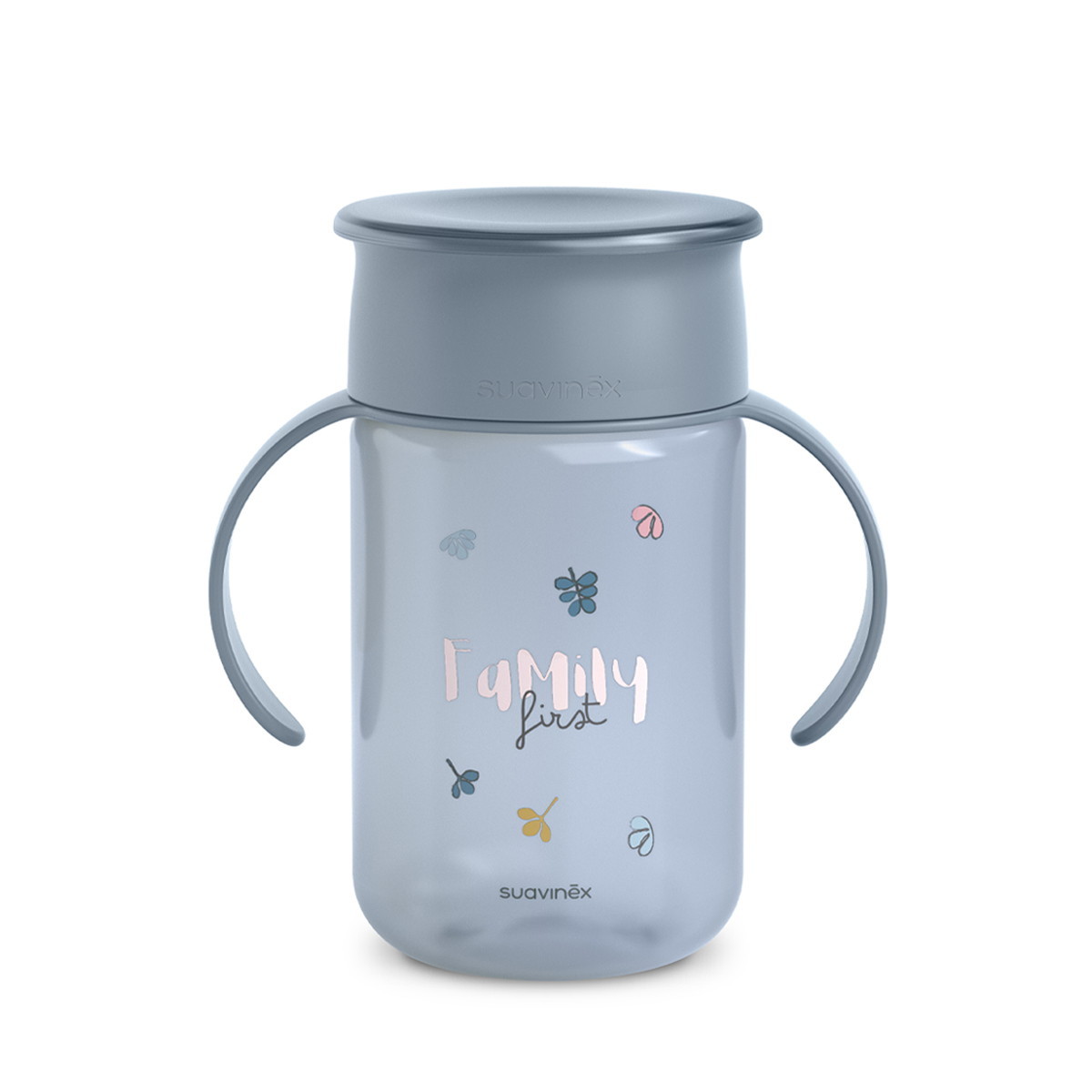 Поильник детский Suavinex Bear 360 с ручками, 340 мл 402645 BL L3