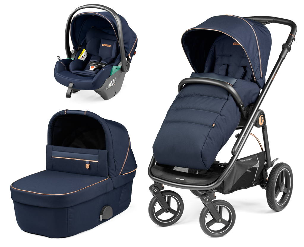 Коляска 3 в 1 Peg Perego Veloce TC Lounge Blue Shine