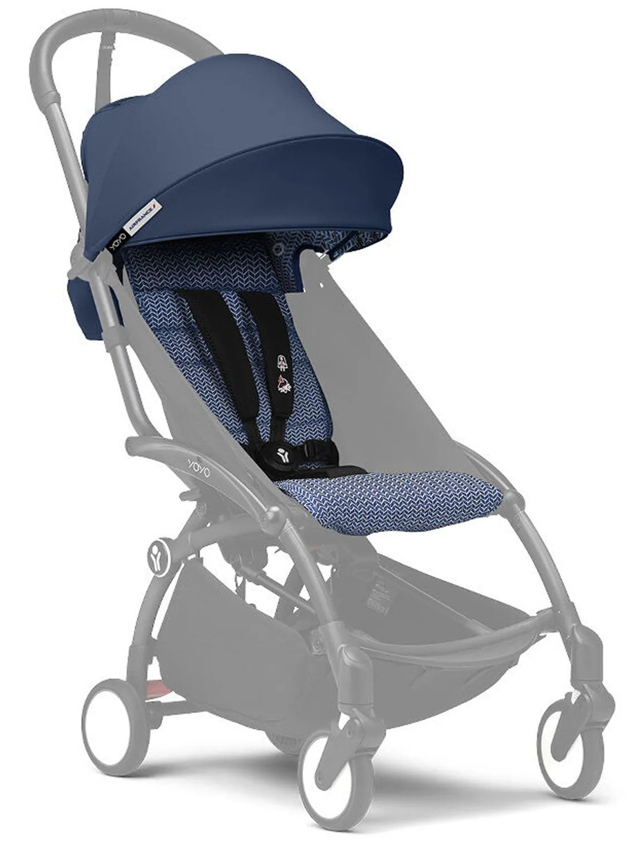 Текстиль (чехлы прогулочного блока) для коляски Stokke YOYO Color Pack 6м+ Air France Blue