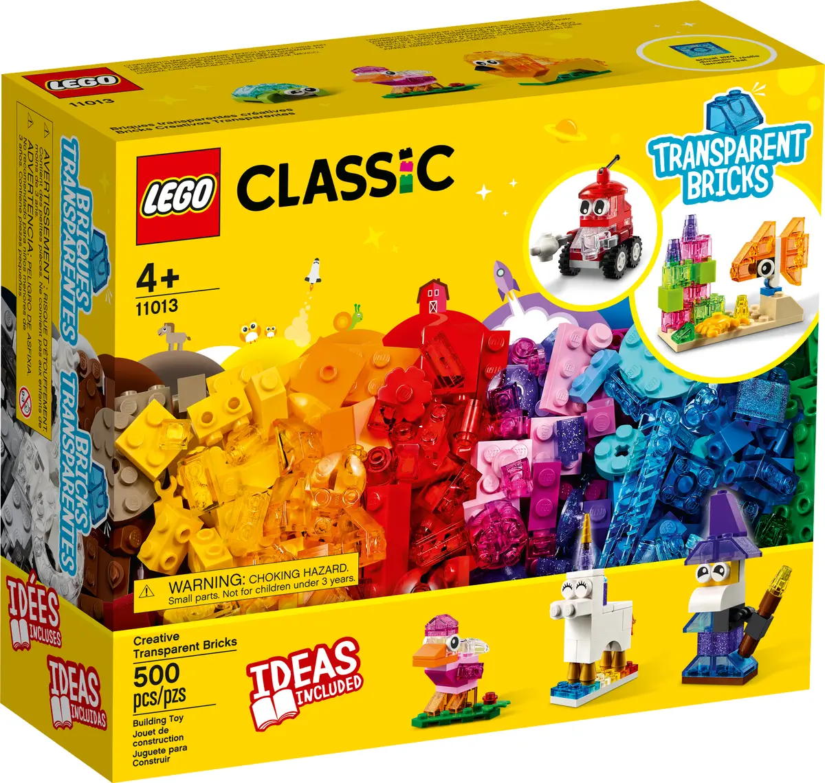 Конструктор LEGO Classic Creative Transparent Bricks 11013