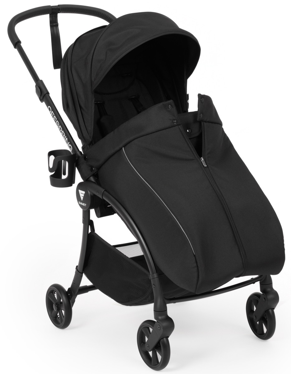 Детская прогулочная коляска Emmet Offspring OFS-01 Чёрный / (Black)
