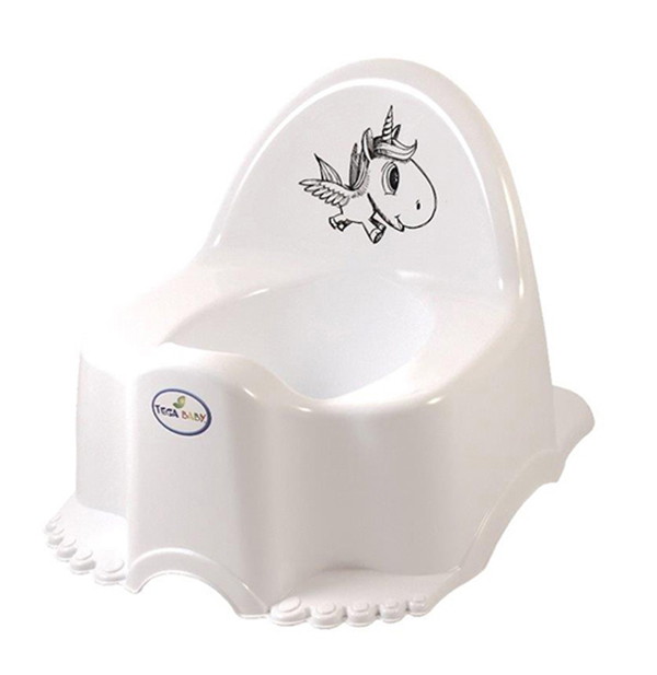 Детский горшок Tega Baby Eco Jednorozec (Единорог) муз. PO-055-103 белый