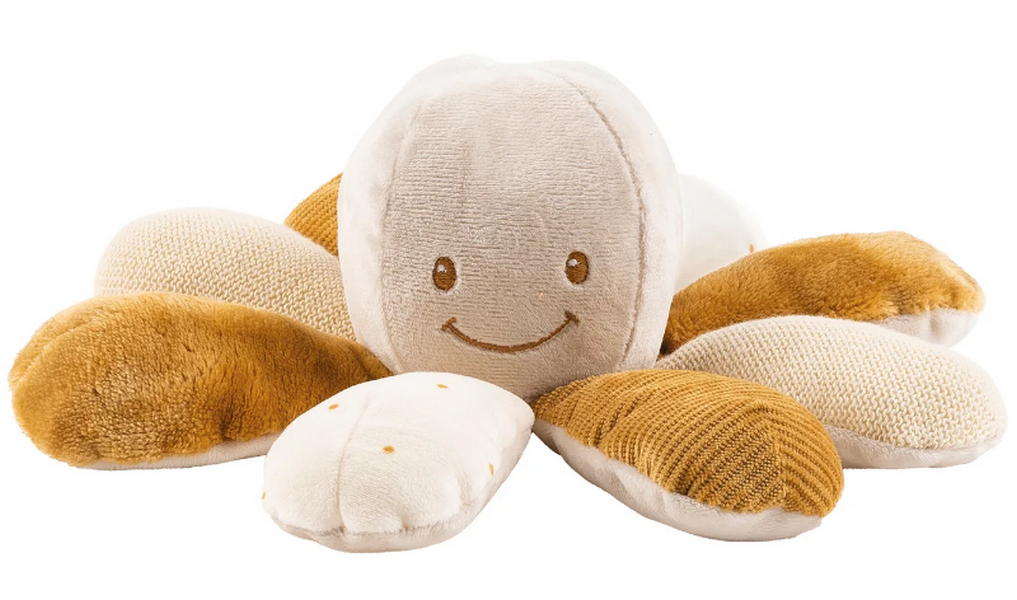 Игрушка мягкая Nattou Soft toy Lapidou Activity Octopus Осьминог caramel 875073