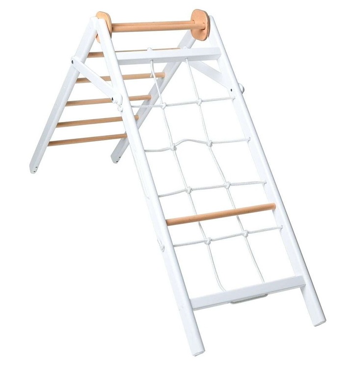 Детский спортивный комплекс Perfetto Sport Piccolo angolo in legno bianco-naturale