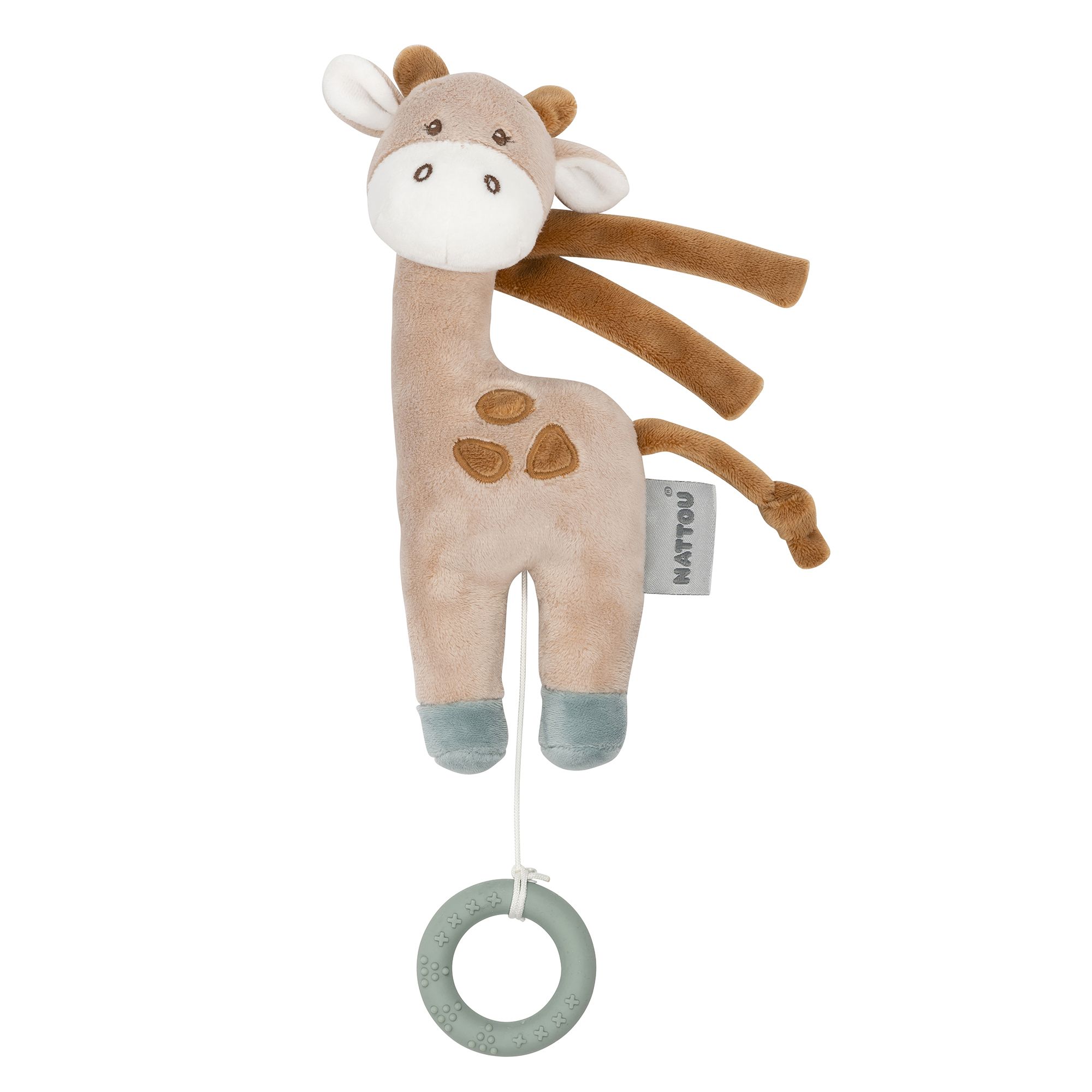 Игрушка мягкая Nattou Musical Soft Toy Mini Luna & Axel Жираф музыкальная 748070