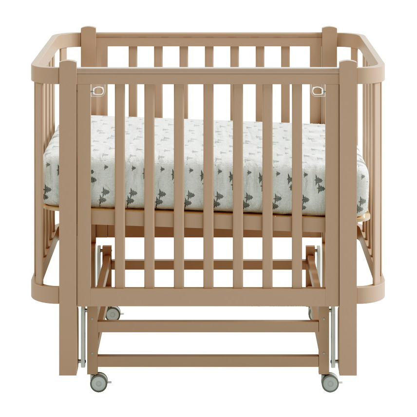 Кроватка детская Antemi Terra Light NEW с маятником НИК 17к капучино