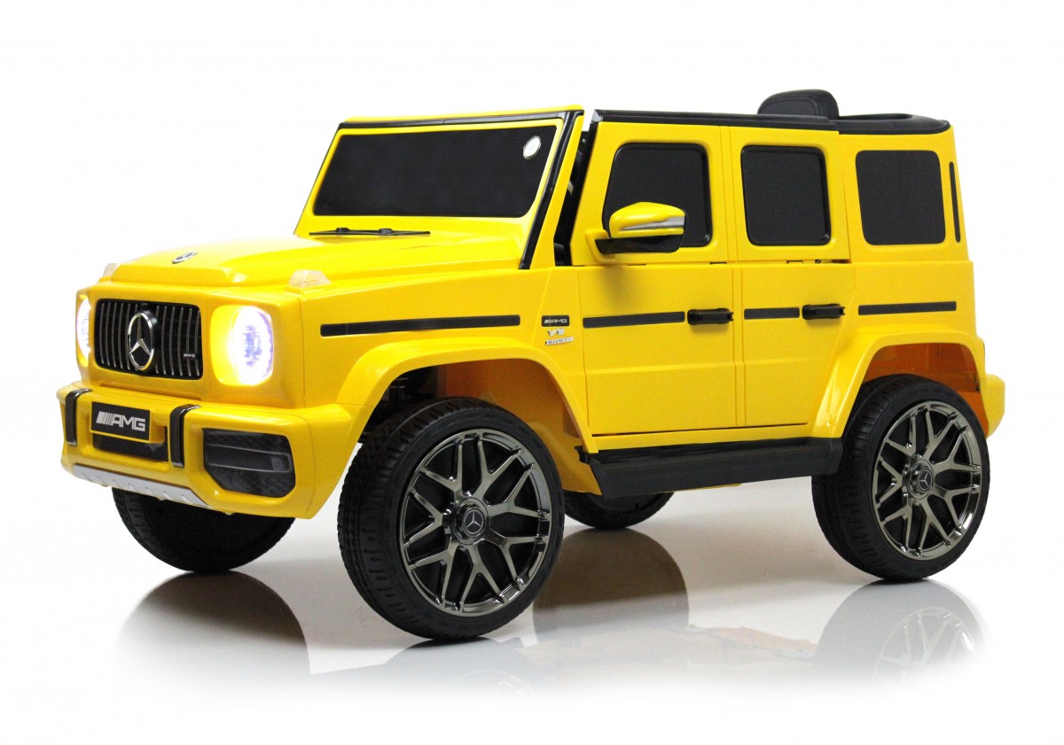 Детский электромобиль RiverToys Mercedes-Benz G63 Т999ТТ желтый
