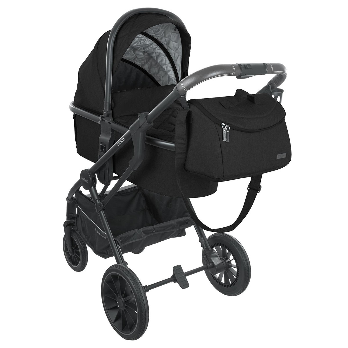 Детская коляска Indigo Carry 2 в 1 черный