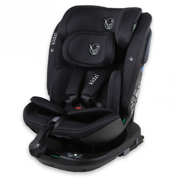 Детское автокресло Kidzi Spin plus 360 i-SIZE KDZ08B черный