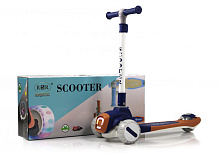 Детский самокат RiverToys HB-T8 темно-синий
