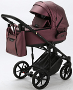 Детская коляска Adamex Zico Deluxe 3 в 1 Z-SM08 Т.СИРЕН.ПЕРЛ КОЖА