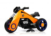 Детский электротрицикл RiverToys K333PX оранжевый