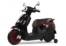 Детский электромотоцикл RiverToys Z555ZZ черный