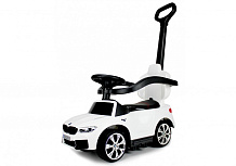Детский толокар RiverToys BMW M5 A999MP-H с родительской ручкой белый