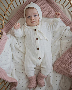 Комбинезон детский Loomknits кремовый 56