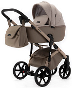 Детская коляска Adamex Nola Natura 2 в 1 N-4-CAPPUCCINO (СВ.БЕЖ + Т.БЕЖ.КОЖА)
