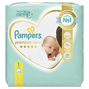 Подгузники Pampers Premium Care 1 (2-5 кг) 20 шт