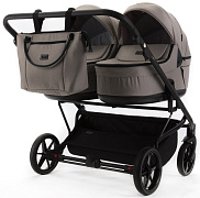 Детская коляска для двойни Adamex Leo Duo 3 в 1 TK72 (БЕЖЕВЫЙ)