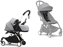 Коляска Stokke YOYO3 Newborn Pack рама белая White 2 в 1 Stone