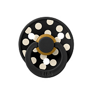 Пустышка латексная Bibs Studio Colour - Polka, 0+ мес. 10034210 Black/Ivory