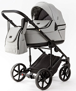 Детская коляска Adamex Locco Light Deluxe 2 в 1 LL-SA03 (СВ.СЕРАЯ КОЖА)