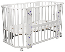 Кроватка-трансформер Indigo Baby Line 5 в 1 New лаванда