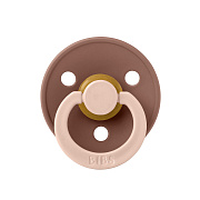 Пустышка латексная BIBS Studio Colour - Fusion, 0+ мес. 10028247 Woodchuck/Blush