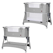Приставная кроватка-манеж Carrello Aria 3 в 1 CRL-16401 Silver Grey