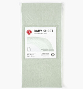 Простыня на резинке Happy Baby 100х70 см (90х70 см) 87522 sage