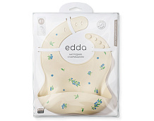 Нагрудник edda Силиконовый SB06-01001 Черника