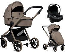 Детская коляска Tutis Mio 3 Plus Essential New 3 в 1 с автокреслом Elo Lux EduSky Black 1622078 Taupe Deep