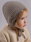 Шапочка вязаная AmaroBaby Berry демисезонная ЧЗ коричневый 40