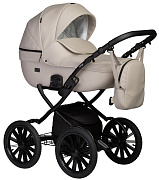Детская коляска Indigo Mio Eco Plus 14 2 в 1 02 св.бежевая кожа