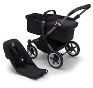 Коляска Bugaboo Donkey 5 base без капюшона 2 в 1 Graphite/Midnight Black