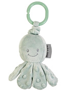 Игрушка мягкая Nattou Soft toy Lapidou Octopus Осьминог с вибрацией sage green 876544
