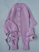 Комбинезон, шапочка гномик, носки Little Star Лапша 0001-3 (ЧЗ-нк) орхидея 56